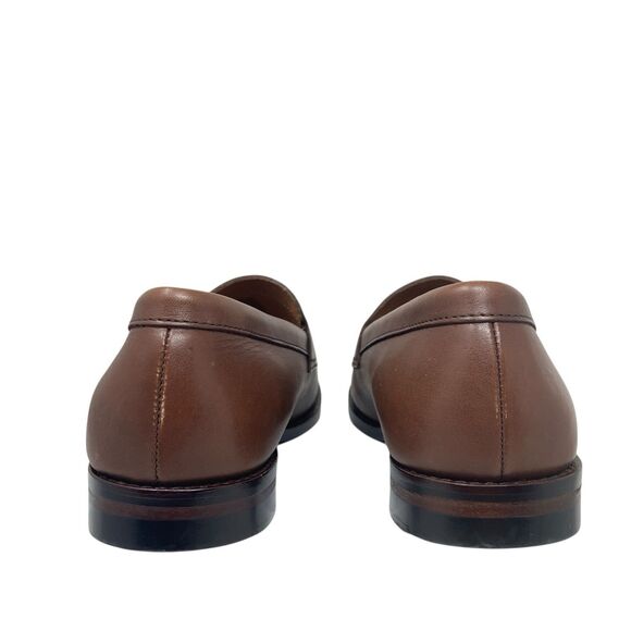 J Crew Brown Leather Business Casual‎ Loafers AW268 main image 7